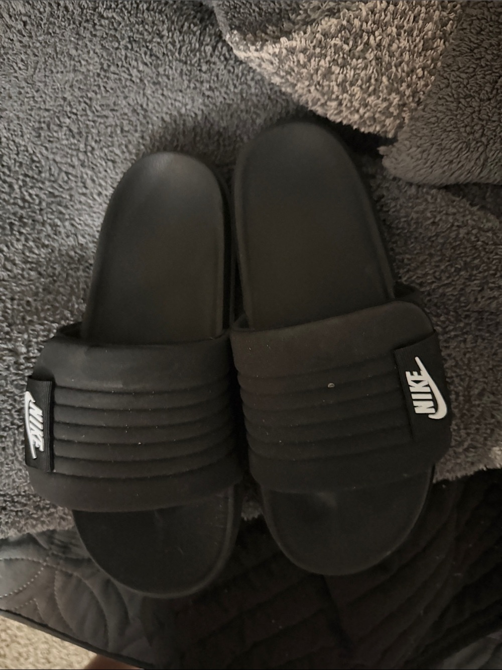 Nike Black off court slides